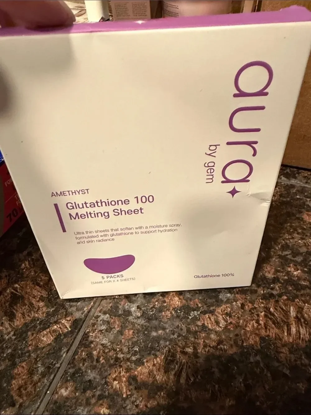 Aura by Gem Glutathione x 5 - 100 Melting Sheet $45